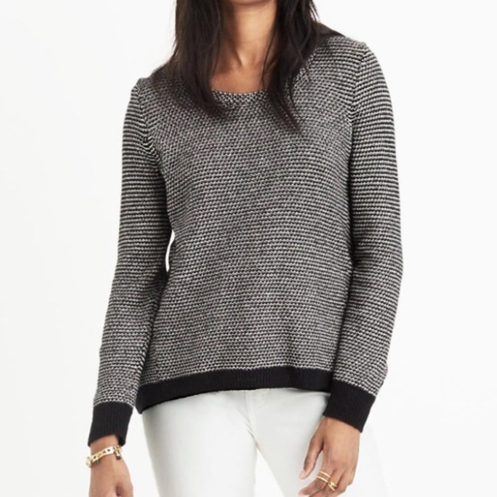 Madewell Riverside Textured Sweater in Spacedot